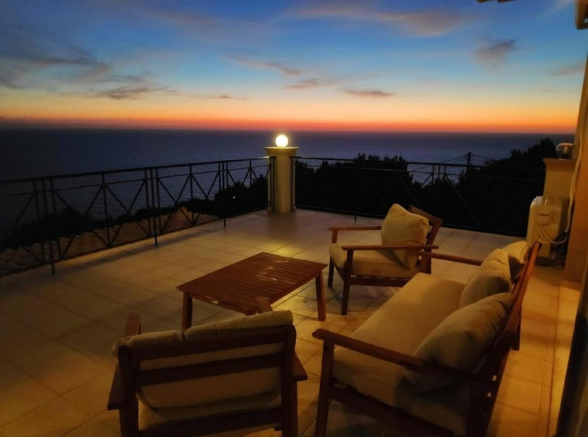 Villa Vardia-Amazing Seaviews With Heated Pool Sinarades ภายนอก รูปภาพ