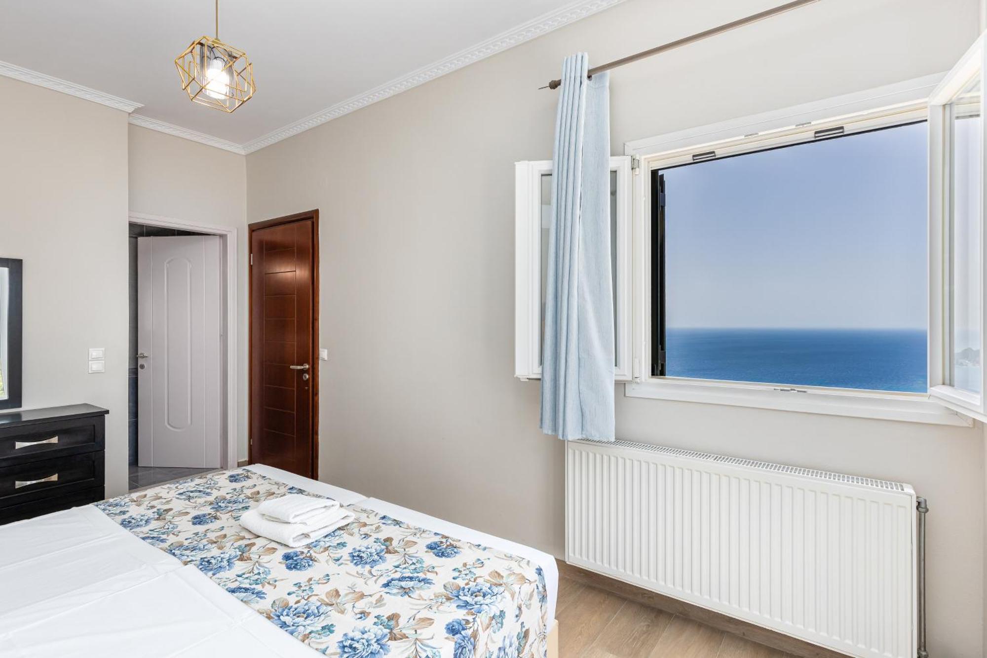 Villa Vardia-Amazing Seaviews With Heated Pool Sinarades ภายนอก รูปภาพ