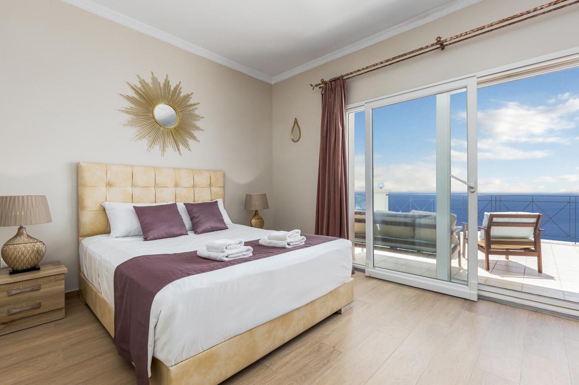 Villa Vardia-Amazing Seaviews With Heated Pool Sinarades ภายนอก รูปภาพ